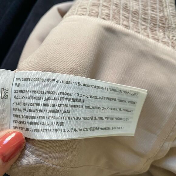 NWT Abercrombie & Fitch Puff Sleeve Shine Cotton Squareneck Top - Picture 4 of 6